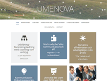 Tablet Screenshot of lumenova.se